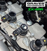 Graves motorsports  smog block off plates  ZX-4RR 2 / ZX6-R 2009-2026 / ZX10-R 2016-2026 / Z900 2017-2026 / H2 + H2R +SE 2015-2026 / Ninja 1000 2011-2014 AB022