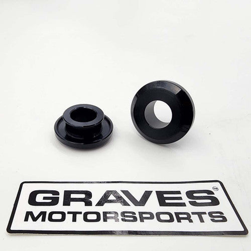 Graves motorsports WORKS Kawasaki ZX-4RR Kit de espaciadores cautivos de rueda delantera W-WWK-23ZX4-04