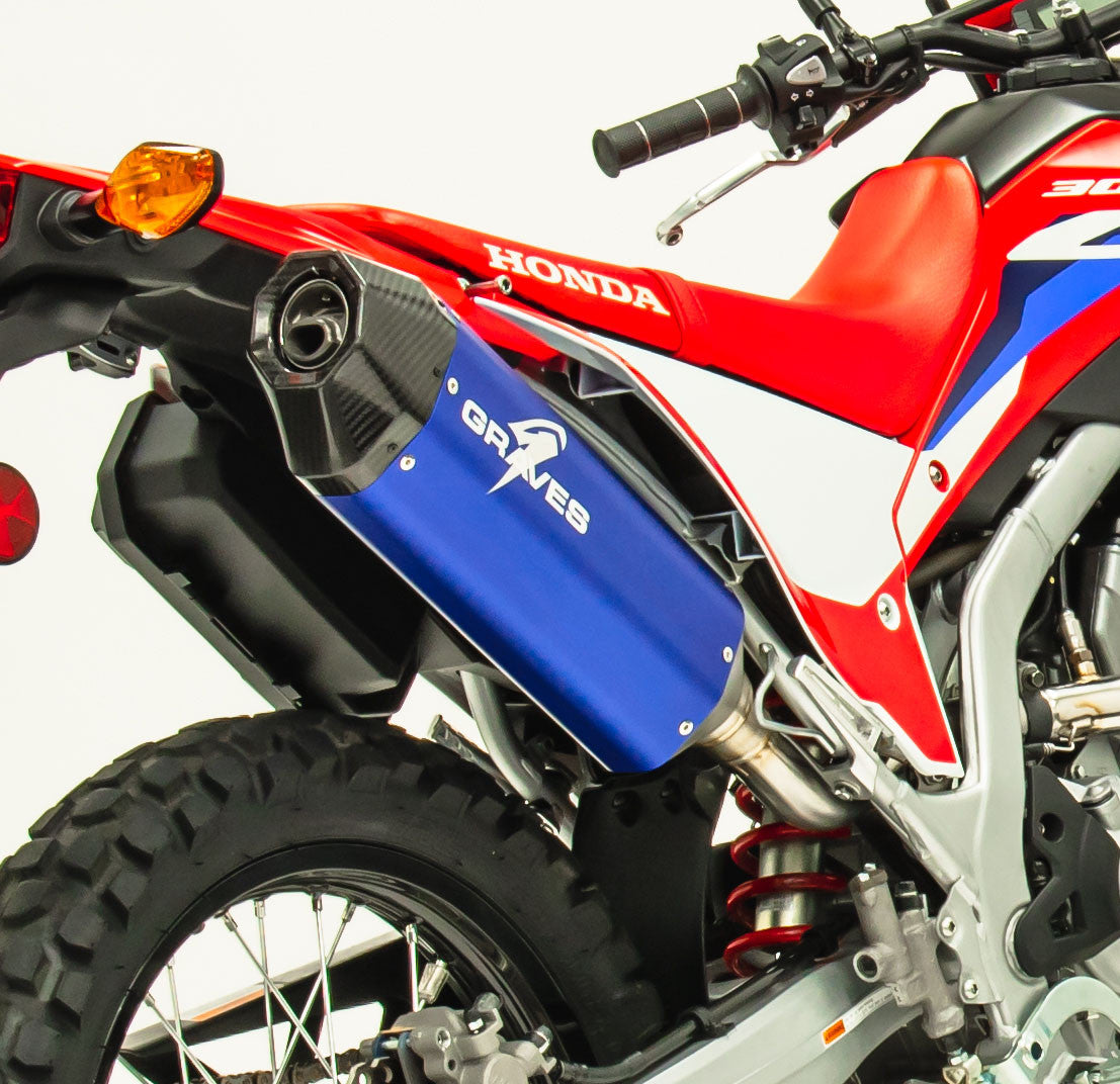Graves Motorsports Slip-On Exhaust  Crf300l /Rally   2021-2025  Exh-21c3l-Soab