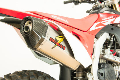 Graves motorsports honda crf450rl/rl/x 2019-2024 escape completo de titanio EXH-19C4X-FTT