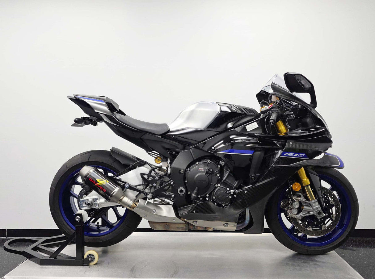 Graves Motorsports  Cat Back Slip-On Exhaust R1 / R1m / R1s 2015-2026 /Fz-10 2017-2018 / Mt-10 2018-2021 Exy-15r1-Cbtc