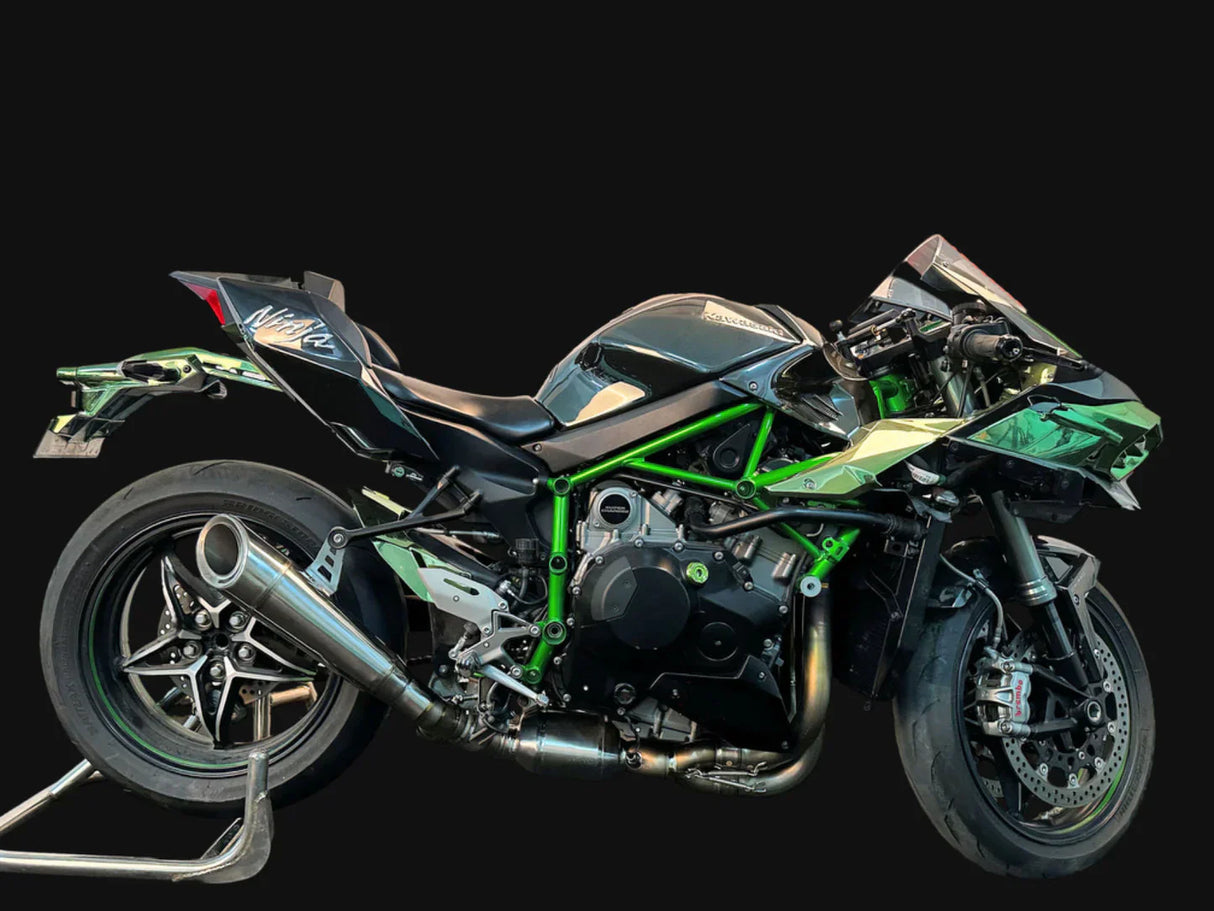 Vandemon  H2 H2R Bimodal Stealth Titanium Exhaust System H2 H2R 2015-2024 KAWAH2TICSPOLEXHWVR VA-49