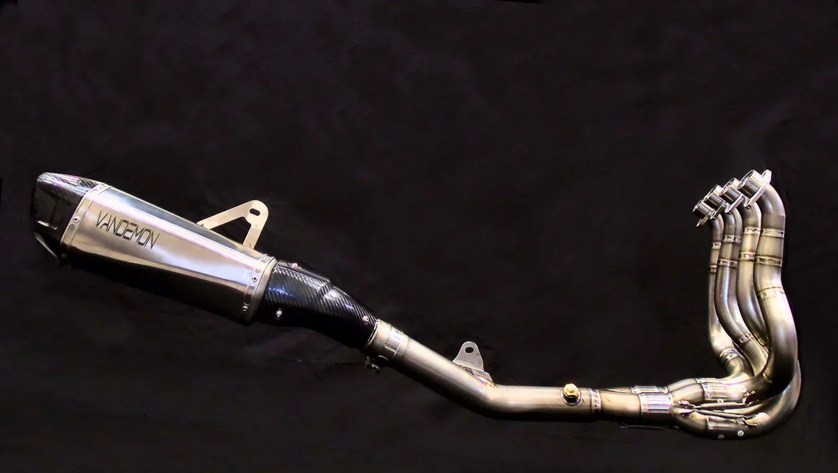 Vandemon Titanium Exhaust System  Kawasaki H2 SE SX  2018-23 KAWAH2SESXTIEXHSYSB VA-146