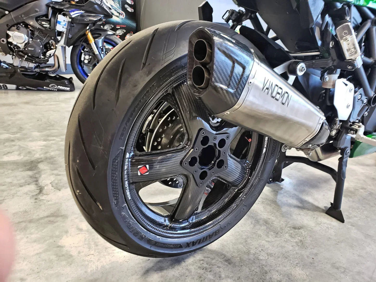 Vandemon Titanium Slip-On Muffler Kawasaki H2 SE SX  2018-26 KAWAH2SESXTITBRMUF6 VA-148