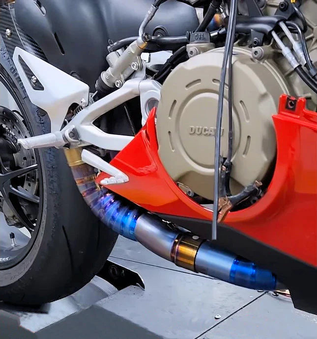 Vandemon Ducati Panigale & Streetfighter V4 Titanium High Mount 3/4 Slip-On 2018-22 DUCV4SFTIMUFHMA