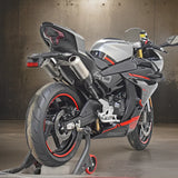 Vandemon CFMOTO 450SR Double-Sided Swingarm Model  Stainless Steel / Titanium High Mount Exhaust System  CFMOTO450SRSSHMEXHA VA-104