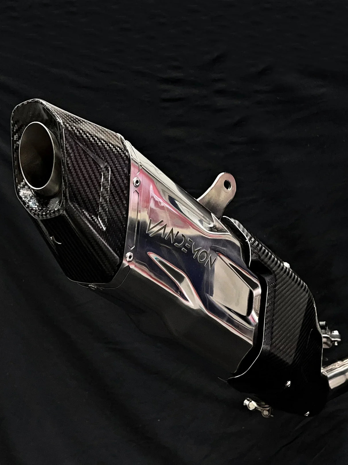 Vandemon  Bimodal Stealth Titanium Exhaust System H2 SE SX   2018-2025 KAWAH2SESXTIEXSYWVB VA-21