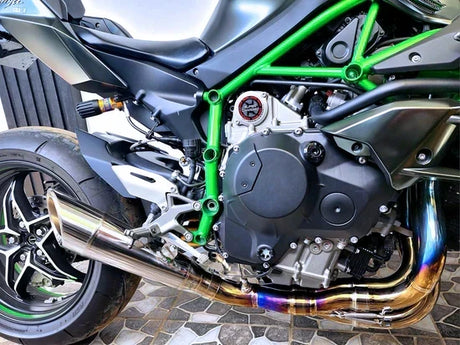 IN STOCK VANDEMON Polished Titanium Exhaust System Ninja H2 & H2R 2015-26 KAWAH2TICSPOLEXHEVA-143