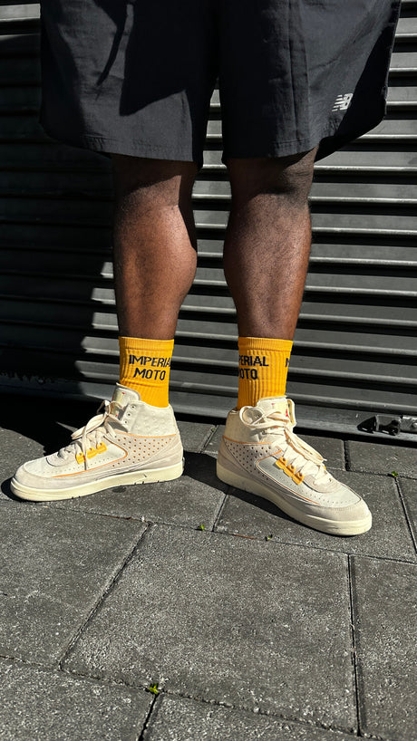 IN STOCK IMPERIAL MOTO Gold Crew Sock
