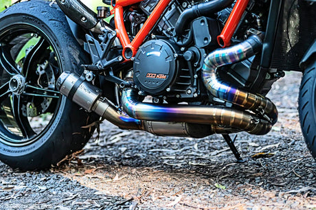 Vandemon  KTM Superduke 1290/1390R/RR Twin Shot Titanium Exhaust System KTM129SDTIEXHPB VA-63