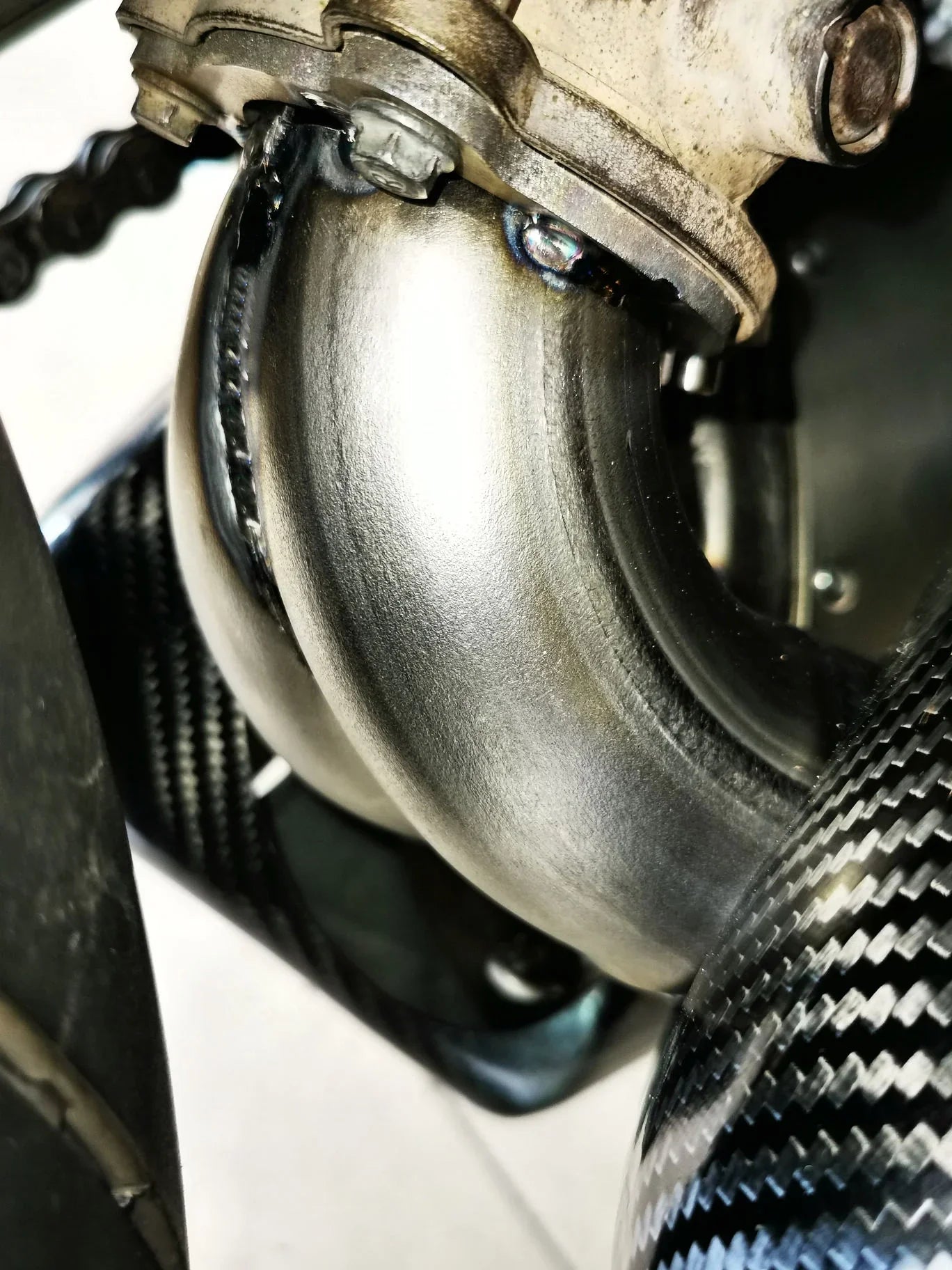 Vandemon Ducati Panigale 899, 1199, 1199R Titanium Muffler Low Mount Slip-On 2012-15  DUC899TIMUFBELA