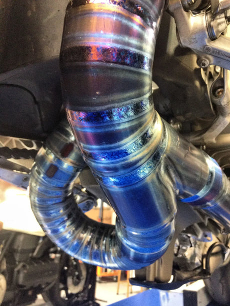 IN STOCK Vandemon  Ducati Panigale 1199, 1199S, 1299S, 1299 SP & R  2011-18 Titanium High Mount Exhaust System DUC129TIEXHMESA VA-36