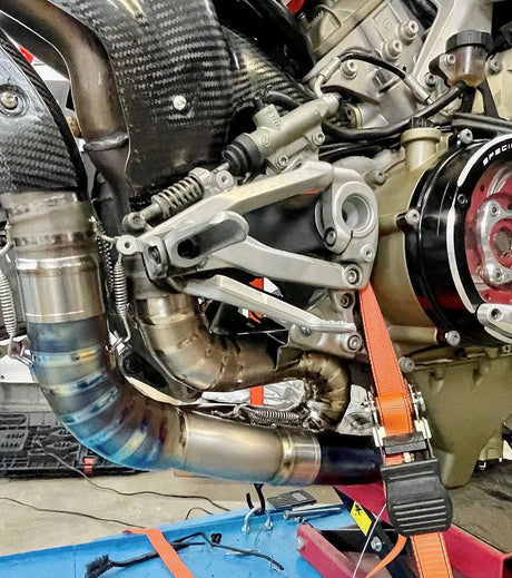 Vandemon  Ducati Panigale & Streetfighter V4 Titanium High Mount 3/4 Slip-On 2023-2024  DUCV4SFTIMUFHMB VA-35