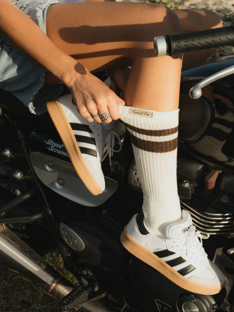 IN STOCK IMPERIAL MOTO  Hold Fast Socks - WHITE