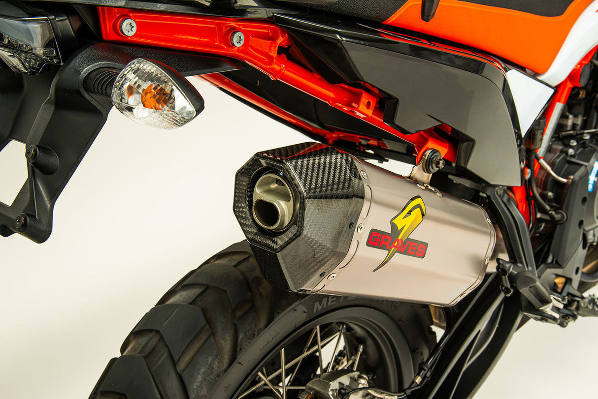 Graves Dualsport Titanium Exhaust Ktm 790 / Ktm 890 / Husqvarna Norden 901 Exk-19790-Sot