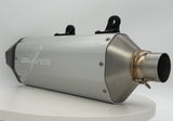 Graves 2024  -2025 KTM 350/450/500 EXC-F, XCF-W  - Husqvarna - GasGas Dual Stage Quiet Core Stainless Exhaust - Silver EXK-24EXC-SOSA-Q