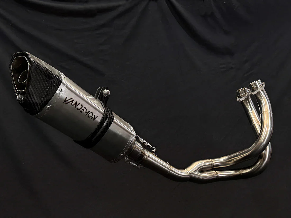 IN STOCK VANDEMON Kawasaki Z650 & Ninja 650 Vandemon Stainless Steel Exhaust System KAWANJA650SSBREXA VA-134