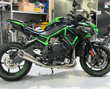 IN STOCK OPEN BOX  Vandemon Polished Titanium Exhaust System Ninja ZH2 2020-25 KAWAZH2TIEXHSYSPOLB VA-10