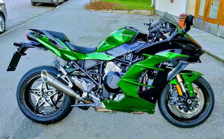 Vandemon Kawasaki H2 SE SX  All Titanium H2R Slip-On 2018-24 KAWAH2SESXH2RTIMUFE VA-132