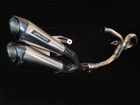 Vandemon Ducati Monster 821 & 1200-1200S Full Titanium Exhaust System 2014-20 DUC12MNSTRTIEXA VA-111