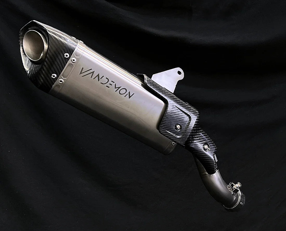 Vandemon Ducati Multistrada V4 Titanium Slip-on & Optional Link Pipe & Front Headers DUCV4MTSTIEXHSYSA VA-118