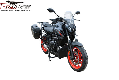 T-REX 2015 - 2021 Yamaha FZ-07 / MT-07 / XSR700 Side Luggage Racks w/ 22LT Side Cases N74-15SLR