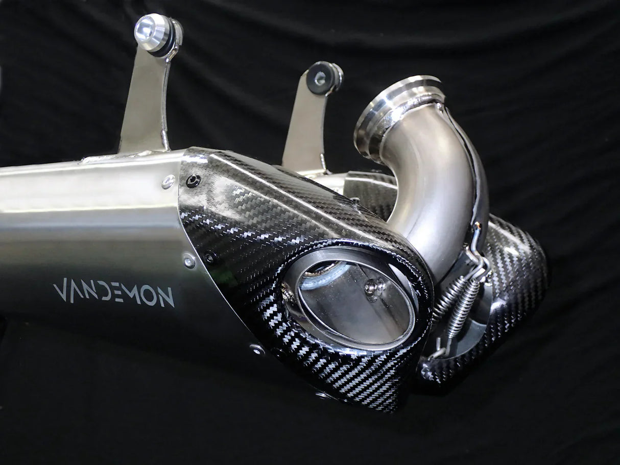 IN STOCK Vandemon  Titanium Belly Slip-On Ducati V2 Panigale & Streetfighter  2019-24 DUCV2TIMUFFBELA VA-17