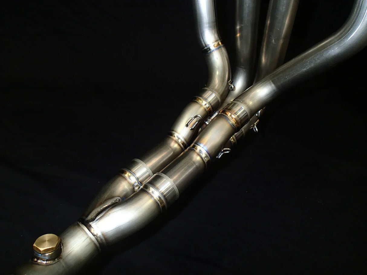 Vandemon  ZX10R /ZX10RR 2011-2025 Titanium full Exhaust system with  Carbon Fiber tip KAWAZX10EXTICFBA VA-89