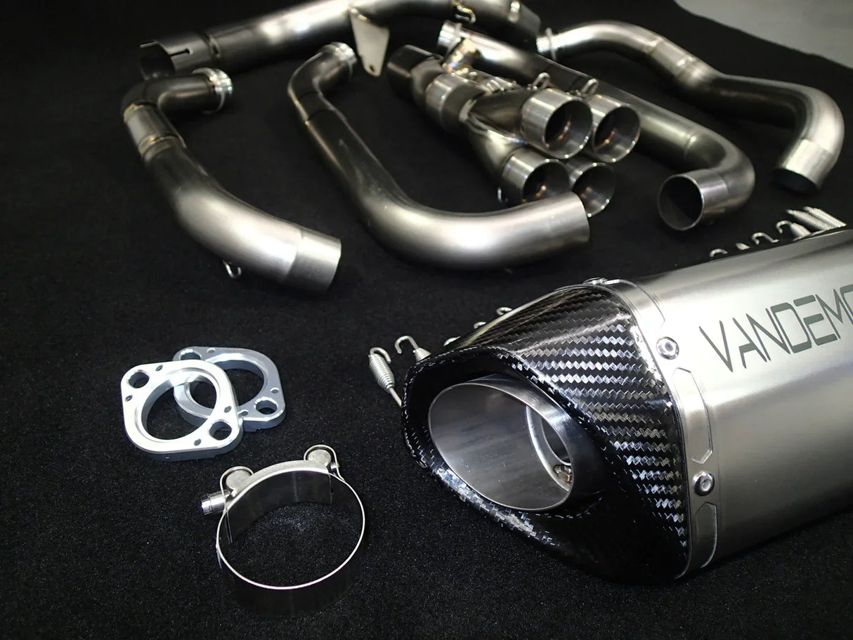 Vandemon  Z1000 & SX Titanium Exhaust Single Titanium Muffler KAWAZ10EXTITISA VA-85