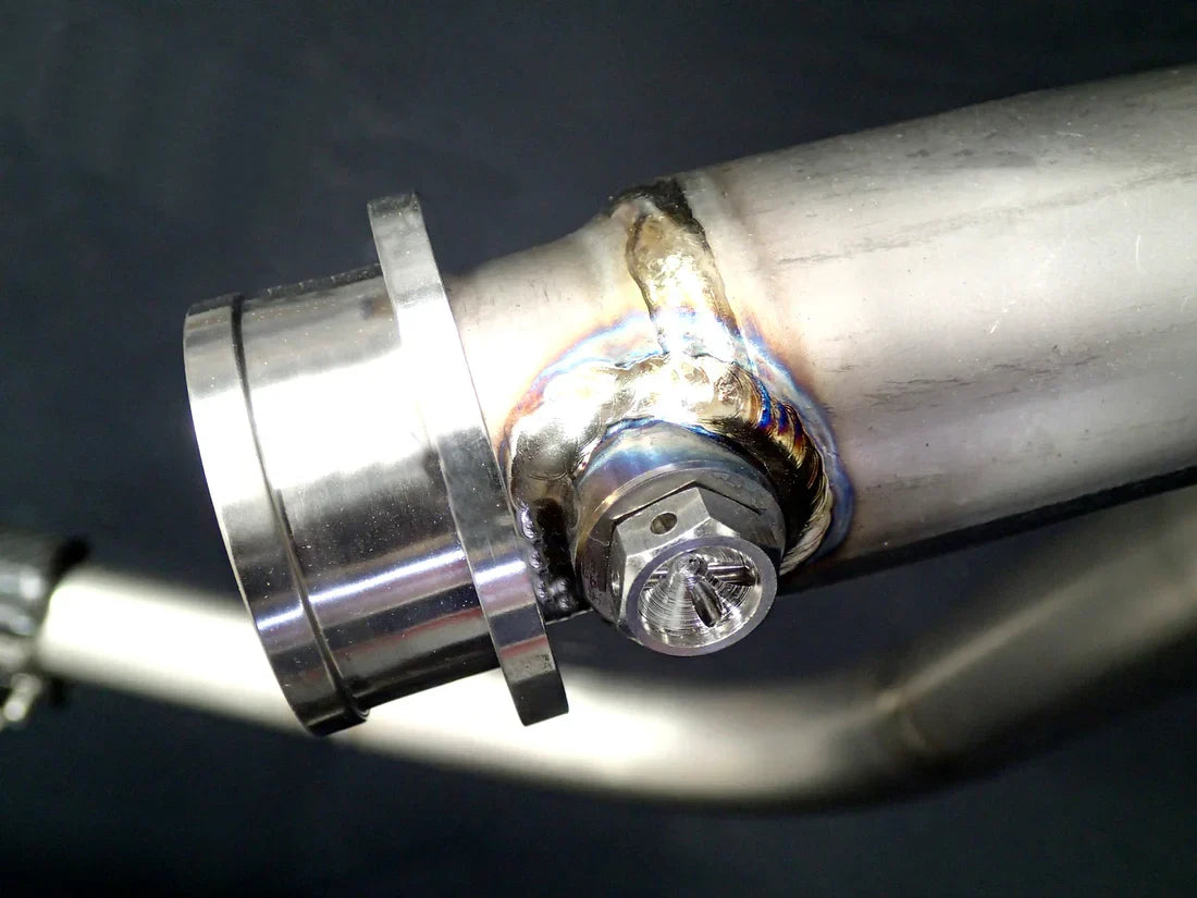 Triumph Bonneville Bobber  Speedmaster 1200 Polished Titanium H Pipe Exhaust TRIUM120BOBREXPOB VA-13