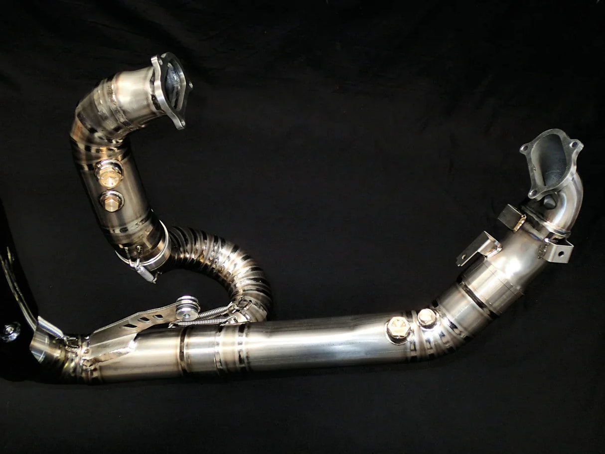 IN STOCK Vandemon  Ducati Panigale 1199, 1199S, 1299S, 1299 SP & R  2011-18 Titanium High Mount Exhaust System DUC129TIEXHMESA VA-36