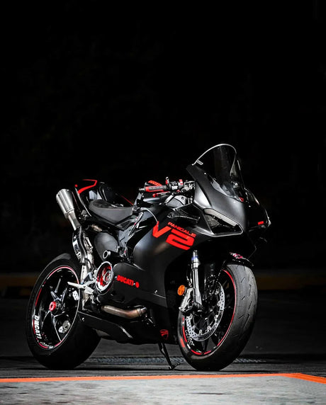 Vandemon Ducati Panigale/ Streetfighter V2 High Mount Titanium Slip-On Mufflers DUCV2TIMESMUFHMA VA-126