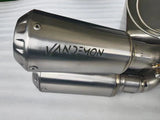 Vandemon Triumph Rocket 3R & GT 2500 2024-2025  Titanium Bimodal Stealth Side Mount Titanium Slip-On TRIUMROCKET3SMMUFB VA-153
