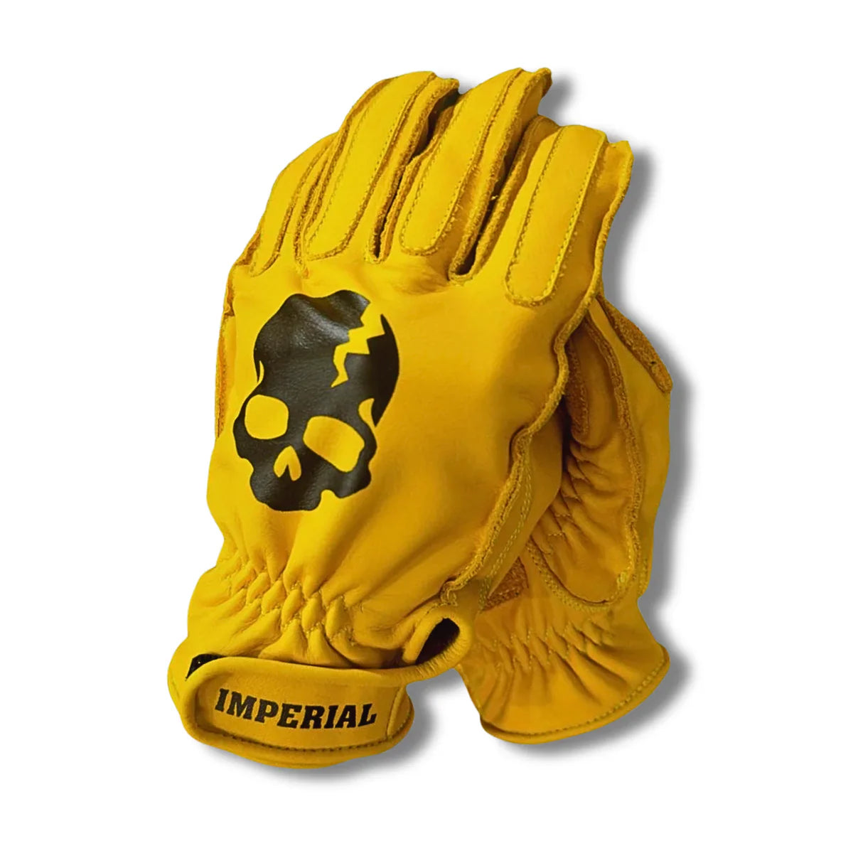 IN STOCK IMPERIAL MOTO  Scrambler Gloves - YELLOW - MEDIUM