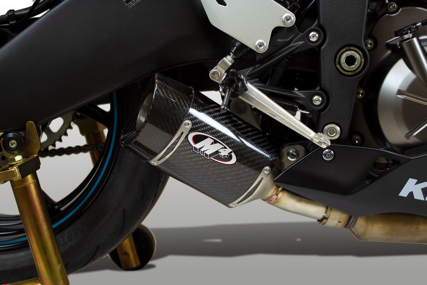 M4 Exhaust Carbon Fiber Street Slayer Slip On 2009 - 2023 ZX6R KA6914