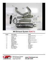 M4 Exhaust Full System Polished Canister 2003 SV 650 SU6652