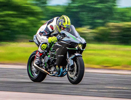 VANDEMON Polished Titanium Exhaust System Ninja H2 & H2R 2015-25 KAWAH2TICSPOLEXHD VA-143