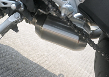 Vandemon Triumph Speed Triple 1200RS & RR Bimodal Titanium Stealth Slip-On Muffler TRIUM120SPDMUFB