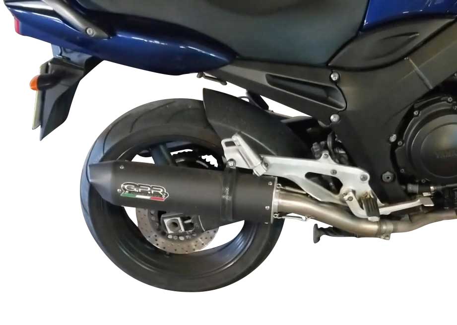 GPR Exhaust System Yamaha Tdm 900 2002-2014, Furore Nero, Dual slip-on Including Removable DB Killers and Link Pipes  Y.44.FUNE