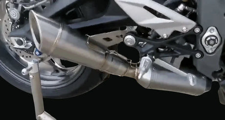 Vandemon Triumph 765 S/R/RS and Moto 2 Street Triple Slash Cut Titanium Exhaust 2023-2024 TRIUM765STTIEXB VA-149