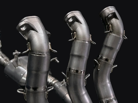 Vandemon Triumph 765 S/R/RS and Moto 2 Street Triple Slash Cut Titanium Exhaust 2023-2024 TRIUM765STTIEXB VA-149