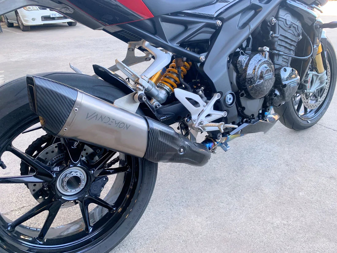 Vandemon  Triumph Speed Triple 1200RS & RR Titanium Full Exhaust System 2025-2026 TRIUM120SPD3TIEXHC VA-172