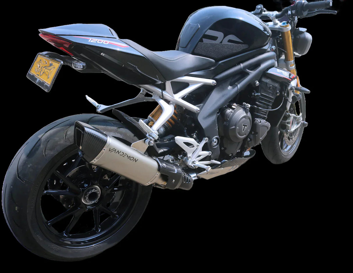 Vandemon Triumph Speed Triple 1200RS & RR Titanium Slip-On Muffler TRIUM120SPDMUFA VA-158