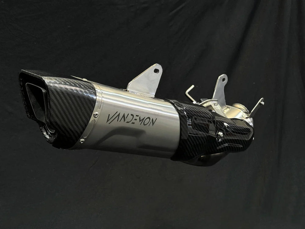Vandemon Triumph Speed Triple 1200RS & RR Bimodal Titanium Stealth Slip-On Muffler TRIUM120SPDMUFB VA-157