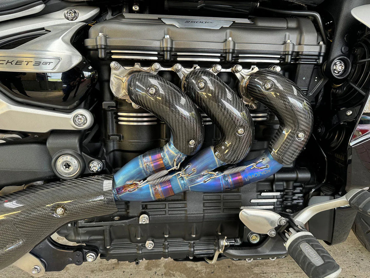 IN STOCK Vandemon Triumph Rocket 3R & GT 2500cc 2019-2025 Titanium  Exhaust Manifold TRIUMROCKET3SSHEADR VA-11