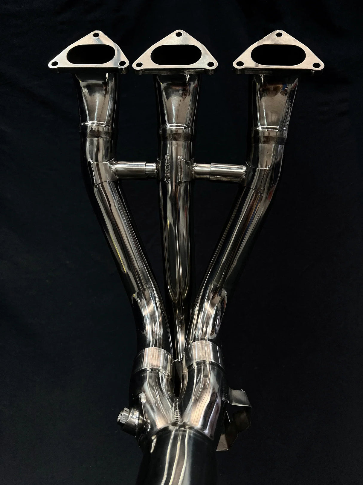 in stock Vandemon Triumph Speed Triple 1200 RS & RR 2021–2024  Titanium POLISHED Headers and Link Pipe  TRIUM120SPDHEADRB VA-156