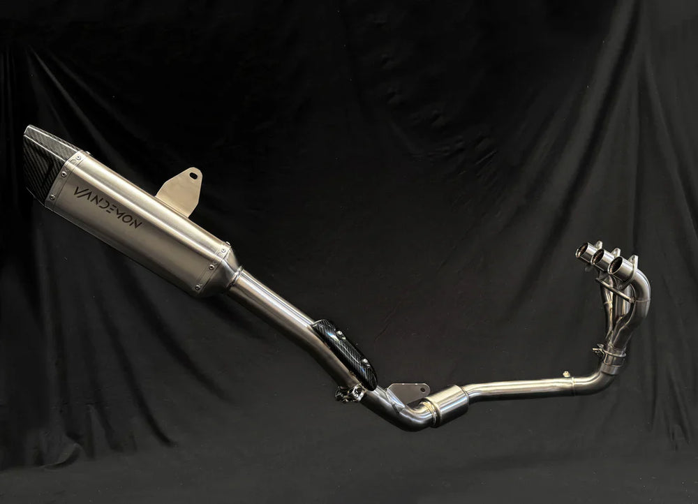 IN STOCK OPEN BOX Vandemon TRIUMPH Tiger 850-900 2020-2023 Full Exhaust System SKU: TRIUMTGR900SSEXHA VA-12