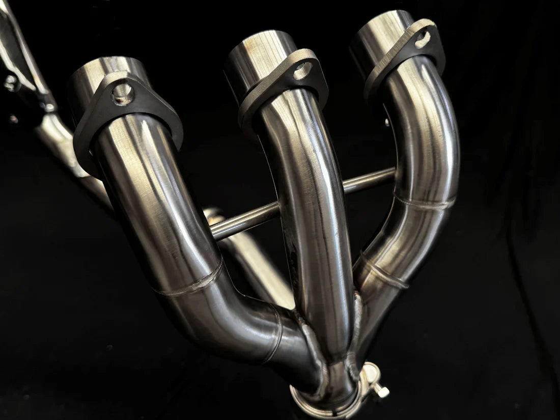 IN STOCK OPEN BOX Vandemon TRIUMPH Tiger 850-900 2020-2023 Full Exhaust System SKU: TRIUMTGR900SSEXHA VA-12
