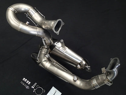 Vandemon Ducati V2 Panigale & Streetfighter Titanium Low Mount Exhaust System 2019-24 DUCV2TIEXHSBELA