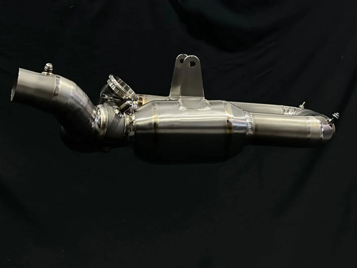 Vandemon  Ducati V2 Panigale & Bayliss Edition Titanium Stealth Slip-On Bimodal Muffler  DUCV2TIEXLINKWVA VA-43